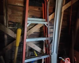 Lots of tools; ladders