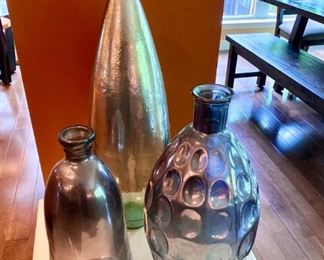 Large decorative bottles 
