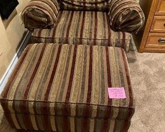 Henredon matching chairs with ottoman