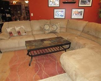 Large sectional- reclines on both ends