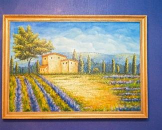 30 x 40 tuscany Painting framed