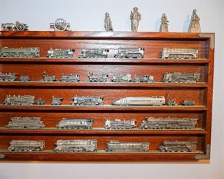Franklin Mint Locomotives with display