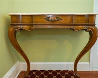entry table marble topped
