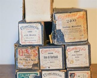 9 Vintage piano player rolls connorized  Operas