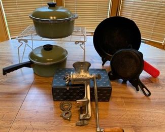 Vintage Cast Iron and CLUB Cookware