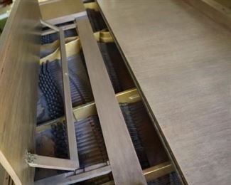 Piano, does need tuning. 58 1/2" x 72".