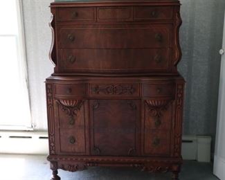 Chest of Drawers 40" W x 20 1/2" D x 56" H. Part of Matching set