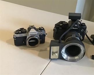 Two Nikon cameras