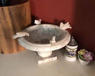 Alabaster Bowl with doves