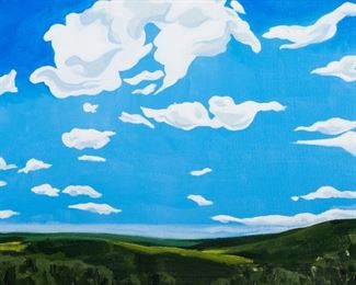 Dianna Bartel Sky Over the Santa Fe Trail Acrylic on Canvas
