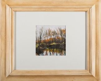 Rich Hayek Little Cedar Creek S.E. Chase Co. Pastel on Sand Paper