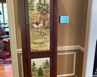 Painted Horse Cabinet $385