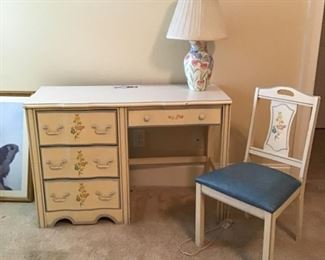 Desk and chair to match the children’s bedroom set circa late 1990