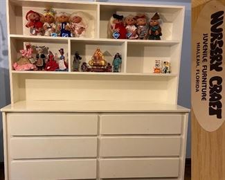Nursery Craft White Laquer Dresser/Hutch