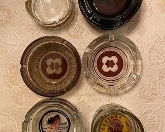 Vintage Collectible Promotional Ashtrays 
