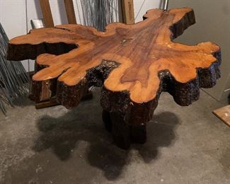 Live Laquered Tree Table