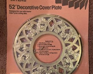 Multiple Brass Decorative Ceiling Fan Cover Plates brand new in packaging 
