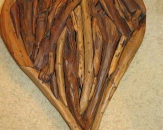 VERY COOL LARGE WOODEN HEART.