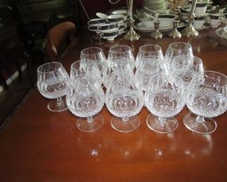 13 WATERFORD COLLEEN BRANDY SNIFTERS.  EARLY SALE.  $20 EACH.
