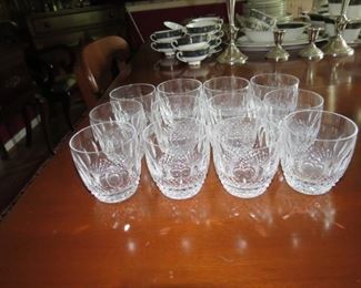 12 WATERFORD COLLEEN OLD FASHION GLASSES.  EARLY SALE.  $30 EACH.