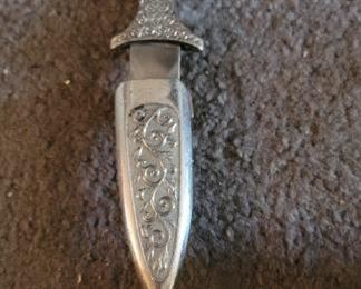 Vintage silver dagger