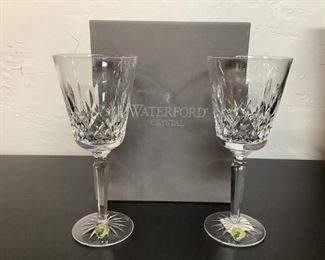 WATERFORD LISMORE TALL GOBLETS