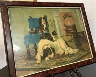 VINTAGE DOG AND CAT PRINT