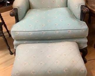 CHAIR AND OTTOMAN 