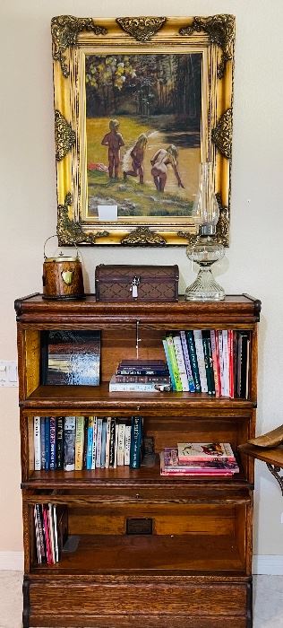 Antique lawyers bookcase 