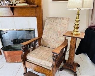 Antique reclining chair