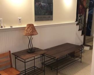 Iron and Wood Tables