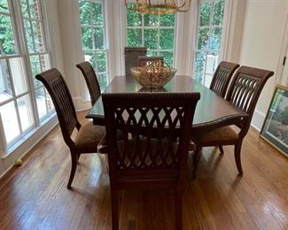 Bernhardt Dining Table and six chairs