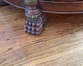 Demilune chest with lion head pulls