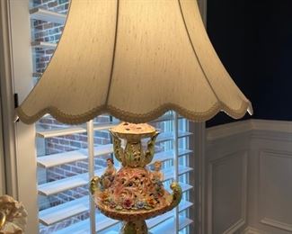 Vintage French Art Nouveau Lamp