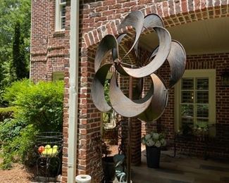 Copper wind sculpture