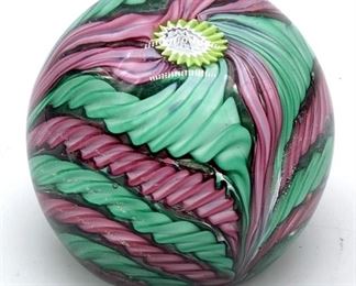 Colorful Art Glass Paperweight
