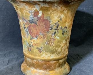 Metallic Painted Ceramic Vase
