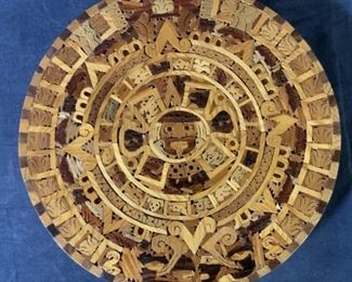 ALFONSO JURADO E HIJOS Aztec Wood Calendar
