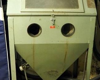 Dayton Sand Blast Cabinet, Model 3Z850, "63" x 38" x 24" With Dust Collector And Glass Bead Media
