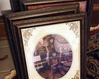 Framed And Matted Photograph Frames, Various Sizes, Qty 6