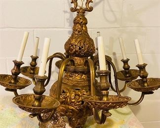 Antique ORNATE-HUGE chandelier 
I should also add HEAVY