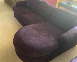 Purple sectional 250.00. Just pulled out of storage 