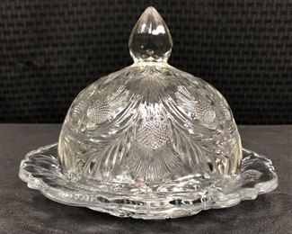 Domed Glass Butter Dish