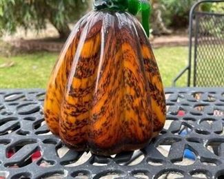 Art Glass Pumpkin