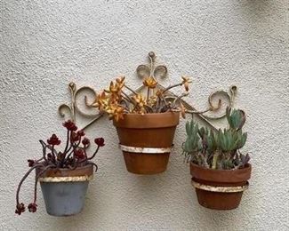 Triple Pot Wrought Iron
