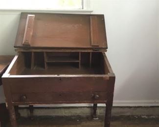 Antique lift top desk.  