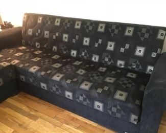Mid-century-style sectional sofa.