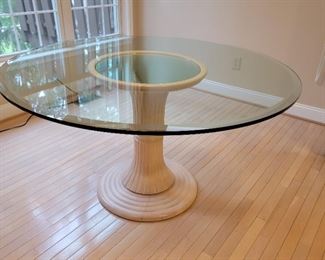$750 set. table: 30 x 54, chairs: 38 x 24 x 20