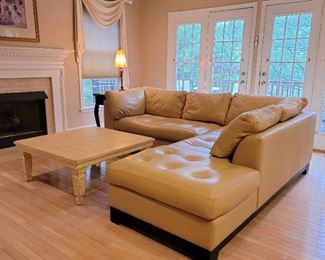 $750 (sectional). 35 x 100 x 91, coffee table: 17 x 41