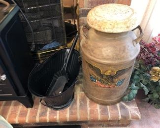 Nice milk can with lid 